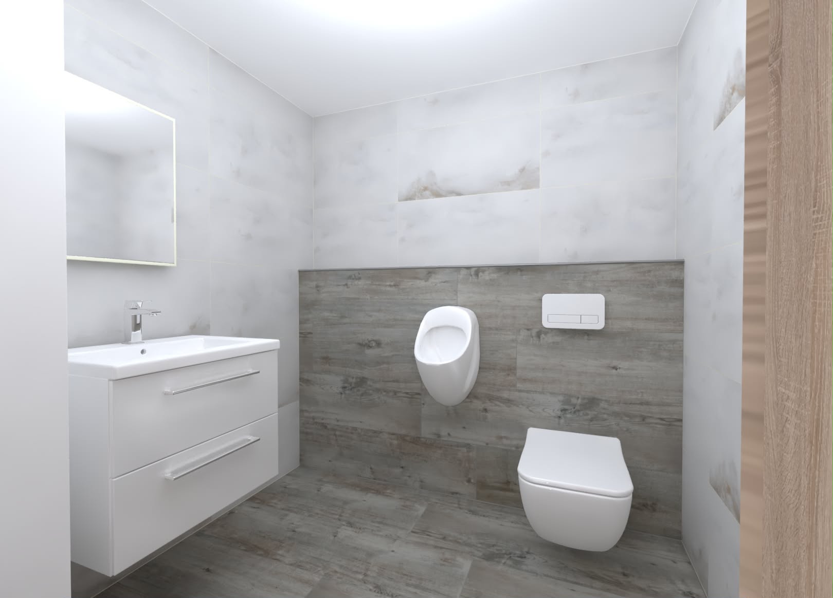 3D Vizualizace koupelny - Stanislava Ryplová