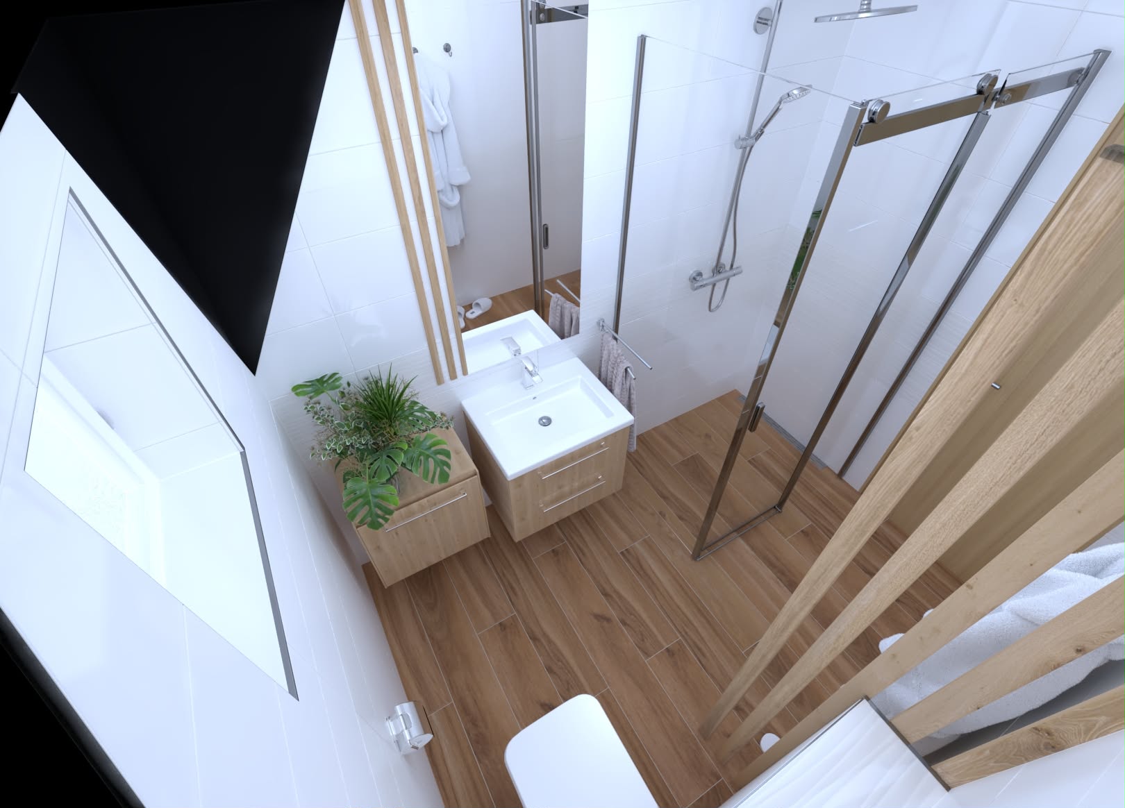 3D Vizualizace koupelny - Stanislava Ryplová
