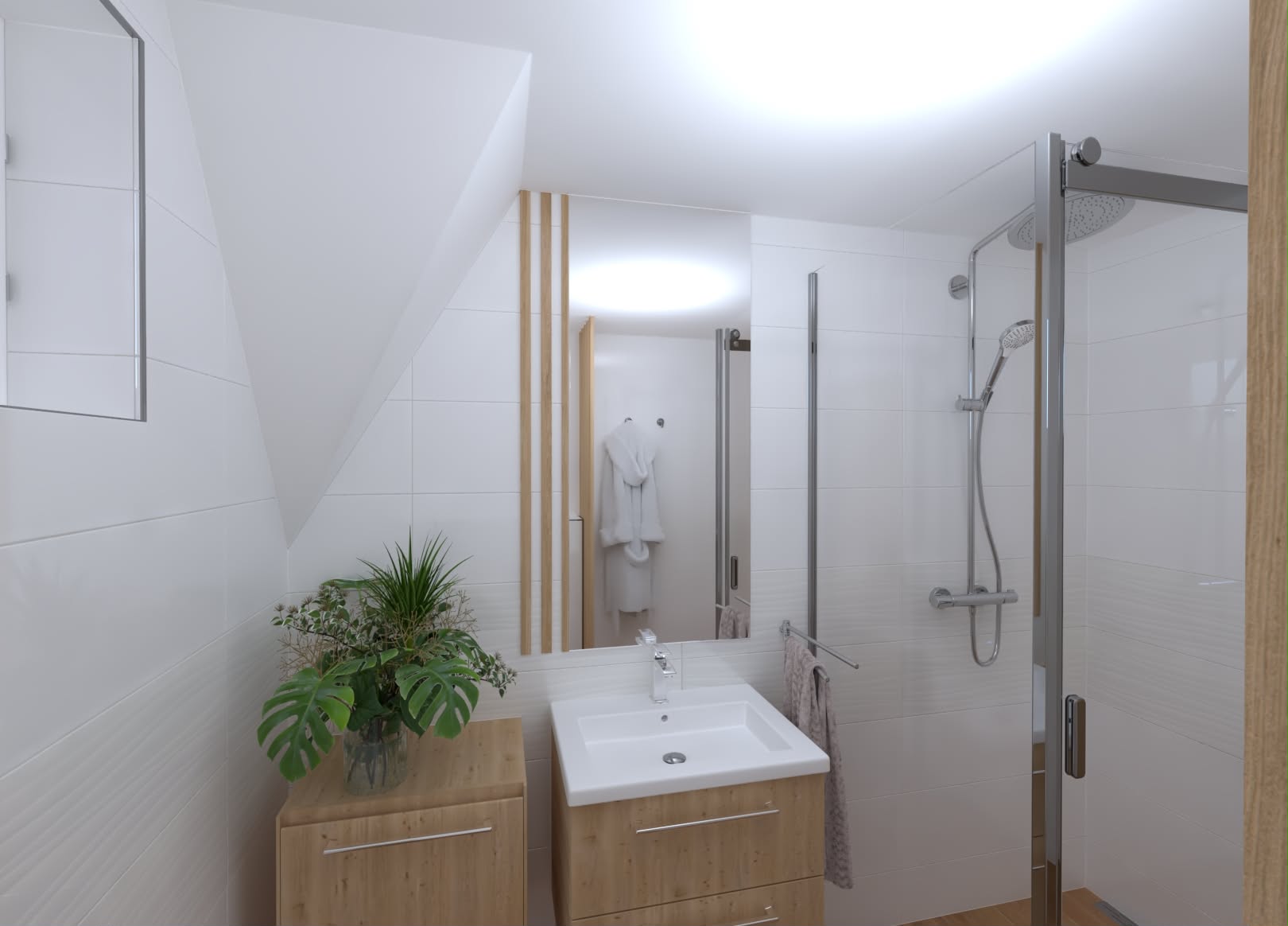 3D Vizualizace koupelny - Stanislava Ryplová