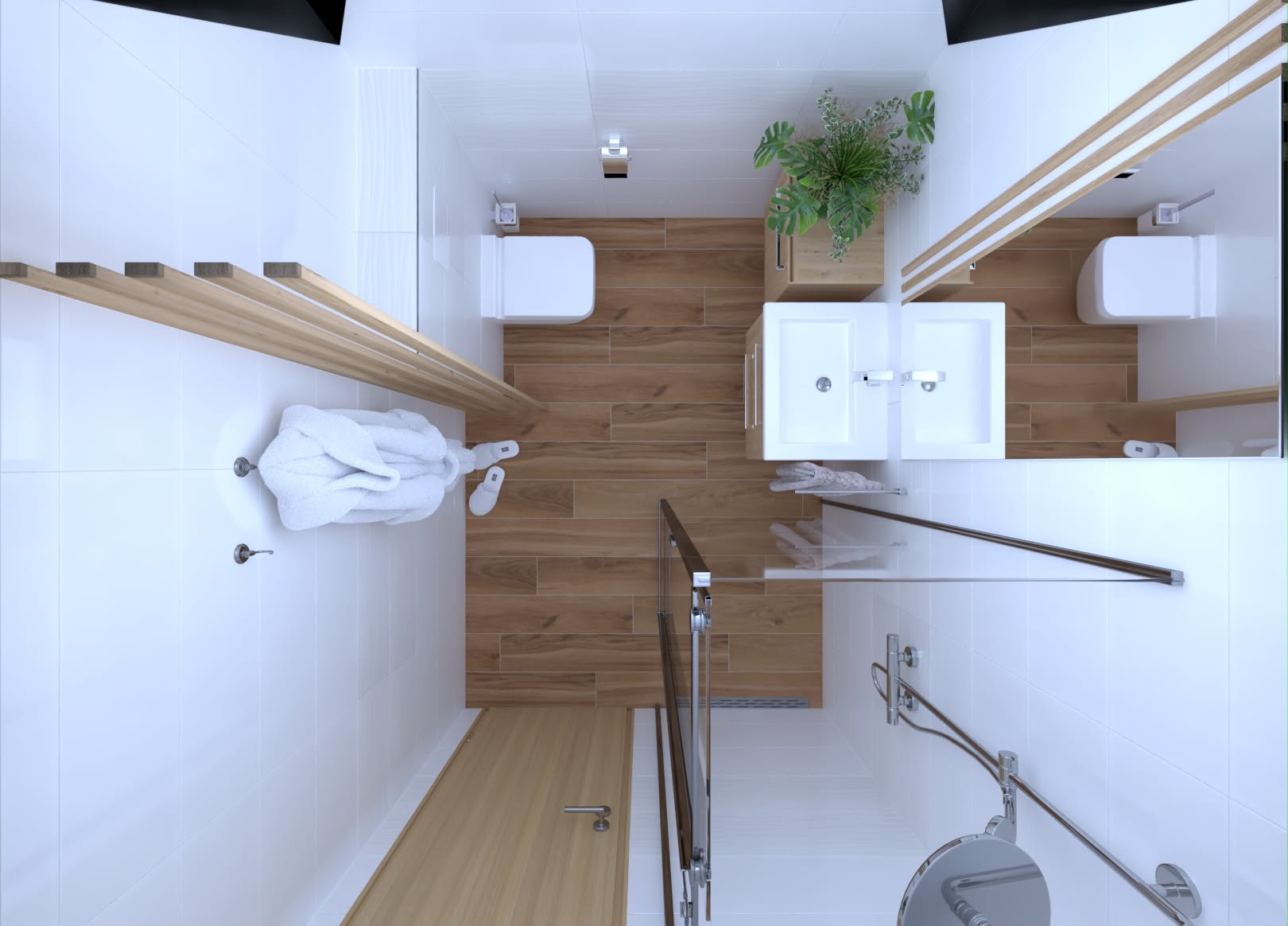 3D Vizualizace koupelny - Stanislava Ryplová