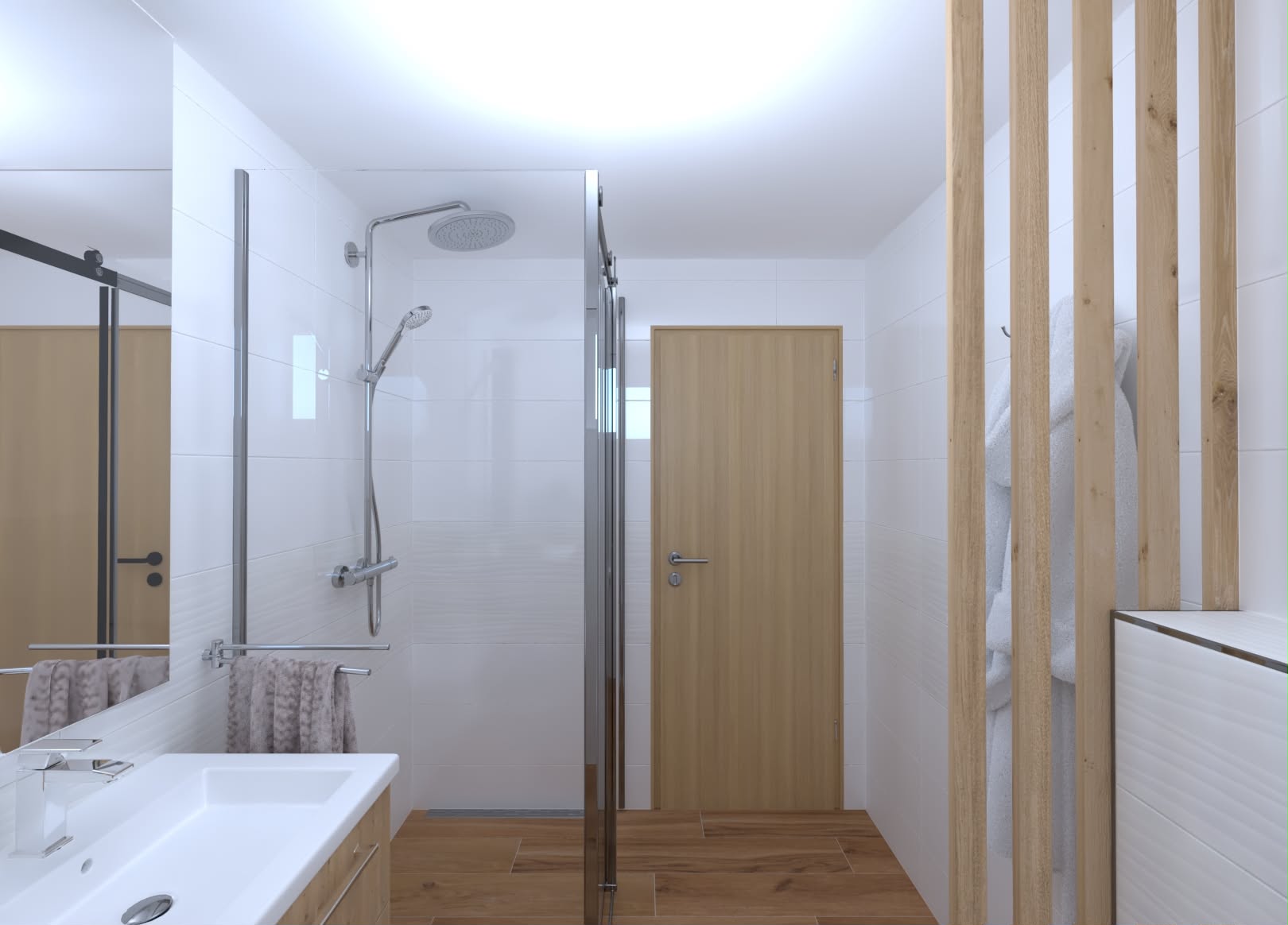 3D Vizualizace koupelny - Stanislava Ryplová