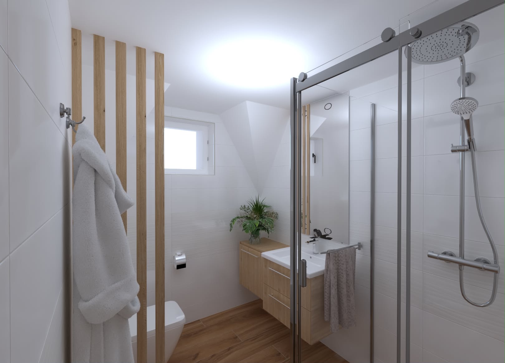3D Vizualizace koupelny - Stanislava Ryplová